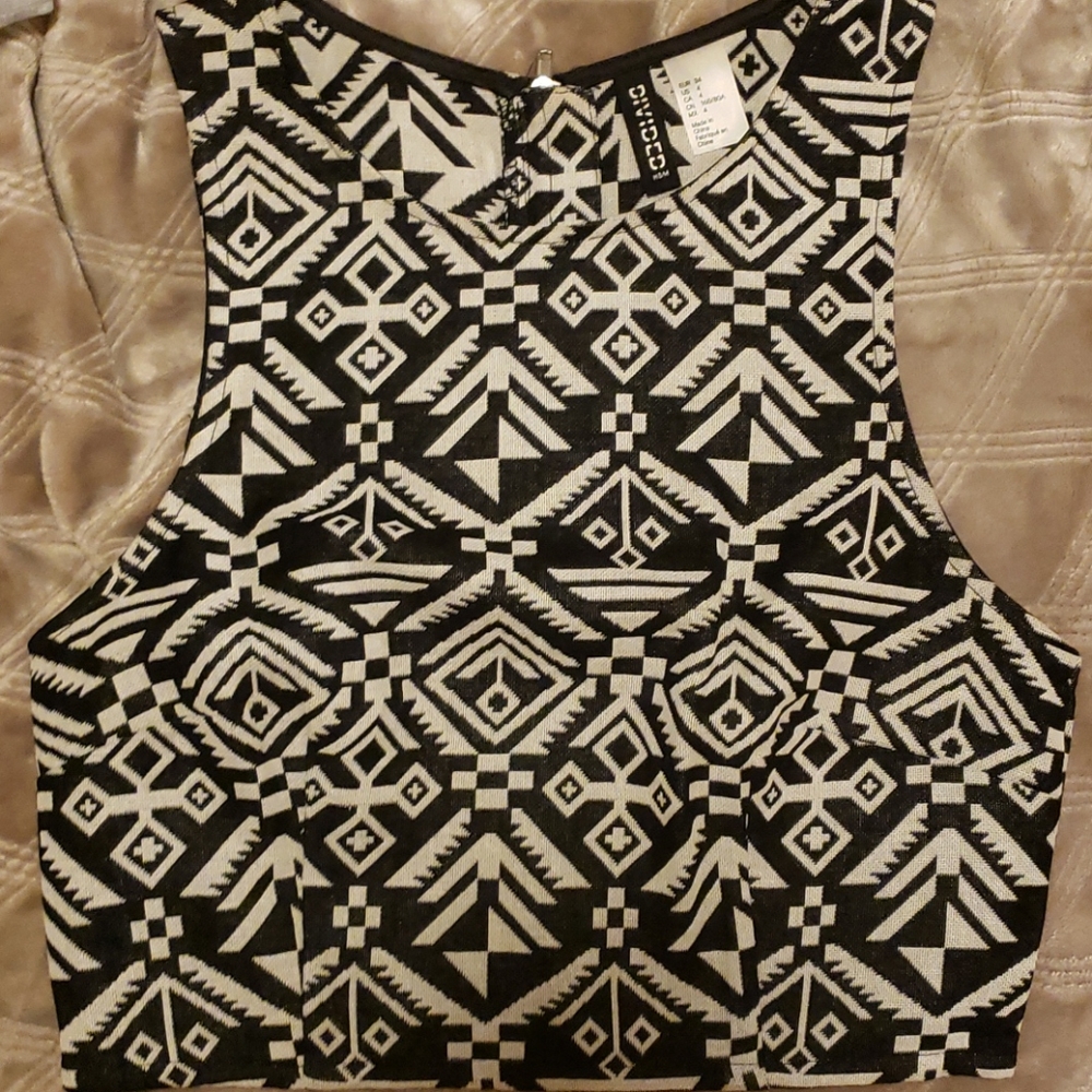H&M Print Crop Top